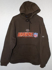 Cleveland Browns NFL Reebok Embroidered Pull-Over Hoodie Sweatshirt Size 2XL - Bild 1 von 10