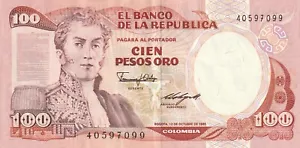 Colombia 1985 100 Pesos Oro P426 #2 - Bild 1 von 2