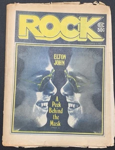 ROCK 11/72 Carly Simon ELTON JOHN Lennon RON WOOD Jeff Bridges RONNIE HAWKINS - Imagen 1 de 9