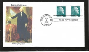 GEORGE WASHINGTON FDC 2002 WASHINGTON, DC JERRY'S COVERS ONLY 1 MADE - Picture 1 of 1