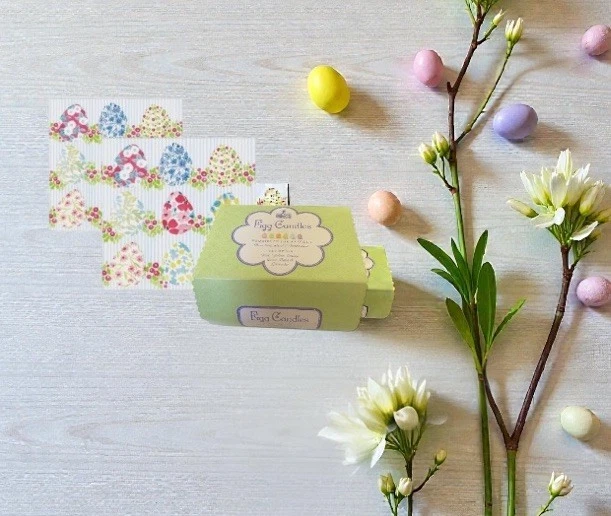 2 servilletas de papel Caspari huevo de Pascua, 20 por paquete + 6 velas Williams Sonoma Egg Foto 1 de 4