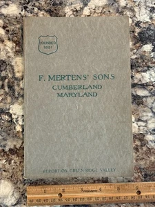 Q RARE 1910 Green Ridge Valley Apple Orchards F. Mertens Sons CUMBERLAND MD Book - Picture 1 of 5