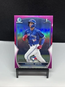 2023 Bowman Chrome 1s Yhoangel Aponte #BCP-110 Fuchsia /199 Blue Jays - Bild 1 von 2