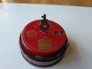 Moneda mecánica Add-O-Bank 1942 original llave de 2 vías Peoples Union & Trust Co bonita - Imagen 1 de 14