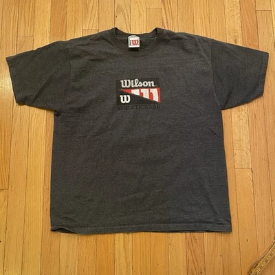 Camiseta De Colección Años 90 Wilson Athletic Wear Gris Grande Foto 1 de 4