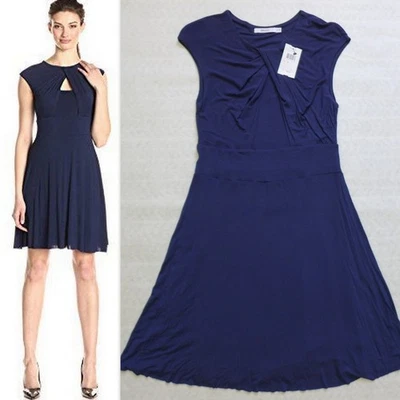 BAILEY 44 Nordstrom French Riviera Fit and Flare A-line Jersey Dress Size M NAVY - Image 1 of 4