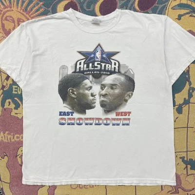 NBA All-Star Dallas 2010 Kobe Bryant LeBron James Camisa Para Hombres XL NBA Baloncesto Foto 1 de 4
