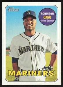 2018 Topps Heritage Robinson Cano #301 Seattle Mariners - Picture 1 of 2