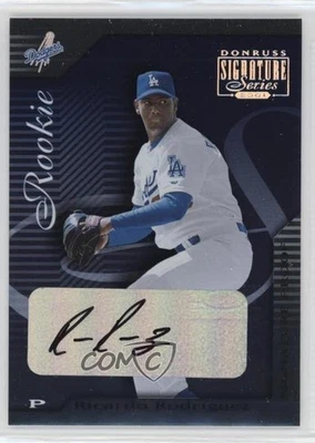 2001 Donruss Signature Series Proof /25 Ricardo Rodriguez #115 Rookie Auto RC - Image 1 of 2