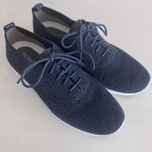 Cole Haan Zerogrand Stitchlite Wingtip Oxford Sneakers Women's 8 Navy Blue - Picture 1 of 8