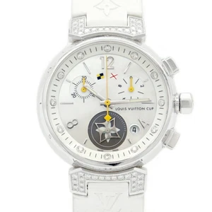 LOUIS VUITTON Tambour Lovely Cup Chronograph Q132H Ladies Watch From Japan G0606 - Picture 1 of 5