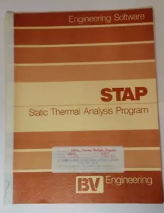 1984 BV Engineering programa de análisis térmico estático STAP referencia de software - Imagen 1 de 6
