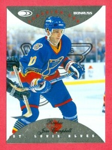 1996-97 DONRUSS CANADIAN ICE RED (HKY) Jim Campbell SP RC CARD #132 (1 OF 750)