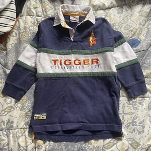 Vintage Embroidered Tigger Polo Boys Size 6 - Picture 1 of 5