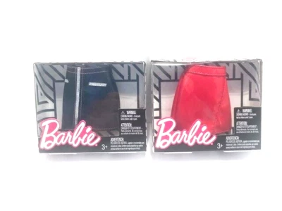 Ropa Barbie/Moda-Falda Roja y Falda Negra con Cremallera Foto 1 de 2