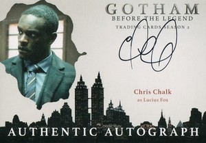 Gotham Season 2, Chris Chalk ‘Lucius Fox’ Autograph Card CC