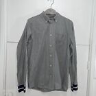 Carhartt Shirt Oxford Rib Rugged Outdoor Wear Grey/Blue Long Sleeve
