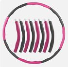 COLLAPSIBLE WEIGHTED HULA HOOP FITNESS PADDED ABS EXERCISE GYM WORKOUT