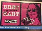 New Vintage 1998 Bret The Hitman Hart Flag WCW WWE WWF NWO Wrestling VTG Banner