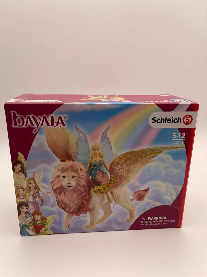 Schleich Bayala FAIRY IN FLIGHT ON WINGED LION #70714 - &