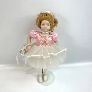 Cute Ballerina Ready To Performance Ceramic Figurine Doll Collectible 10" - Picture 1 of 15