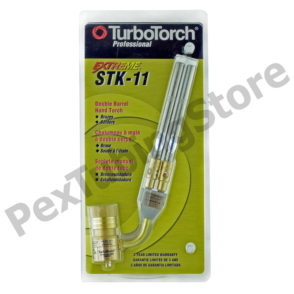 TurboTorch 0386-1283 STK-11 Doble Antorcha Remolino, MAP-Pro/Propano Foto 1 de 1