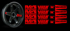 JDM Reflective RAYs VOLK Racing TE37SL Wheel 16 sticker decal Drift