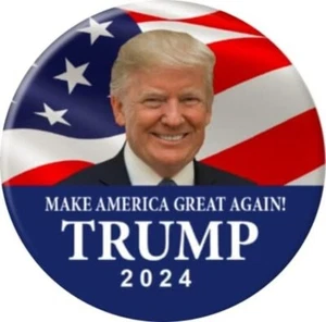 25 Trump 2024 Make America Great Again Buttons 2 1/4" $1 Each USA! FREE SHIP! - Picture 1 of 11