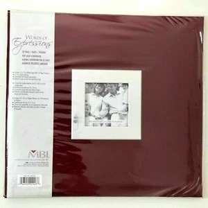 Post Bound Expandable 12x12 Scrapbook Burgundy Album Family MBI WOE NEW - Picture 1 of 12