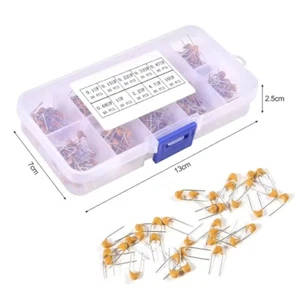 300pcs 10value 50v Multilayer Ceramic Capacitor Assortment Kit 0.1uf 1  2.2 10uf - Picture 1 of 6