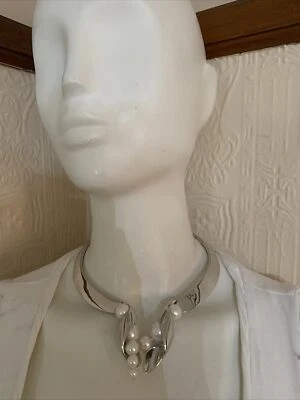 Collar Carolee tono plata 14" CS74 NUEVO SIN ETIQUETAS Foto 1 de 3