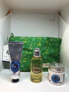 L'occitane 3PC Skincare Shea Soft Skin Trio Gift Set + Cosmetic Pouch New - Picture 1 of 2