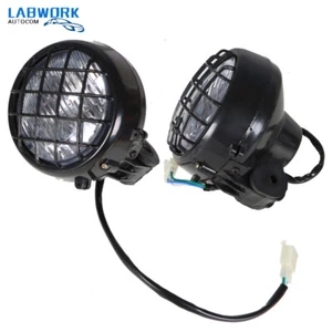 NEW 2×  Headlights For Yamaha Banshee 1987-2006 Warrior 350 lens bulbs grills - Picture 1 of 10