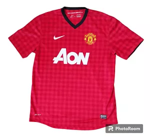 Nike Manchester United AON Sugawara Jersey Size Large Red Rooney Checker #479278 - Picture 1 of 12
