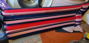 Vintage - schöne alte Luftmatratze - Stoff Textil upcycling - neuwertig - Bild 1 von 9