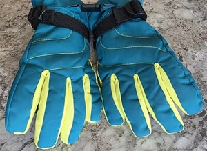 unisex, All in Motion, winter snow gloves, size 4-7, Aqua green, boys, girls - Picture 1 of 5