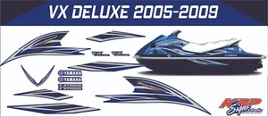 YAMAHA WAVERUNNER VX DELUXE 2005-2009 Graphics / Decal / Sticker Kit BLUE 2 - Foto 1 di 2