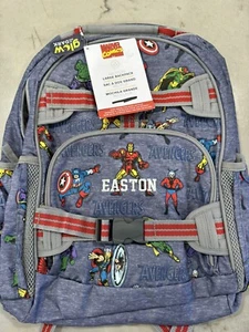 Pottery Barn Kids Marvel Avengers Glow-in-the-Dark LARGE Backpack MONO EASTON - Picture 1 of 4