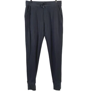 Greyson Mens Lake Fleece Jogger Drawstring Pants sz M Blue Loungewear Athleisure - Picture 1 of 12