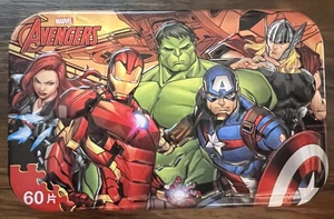 Marvel Avengers 60 Piece Puzzle in Tin Case-Neilden Disney - Picture 1 of 5