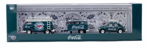 1960 Volkswagen Van & 1953 Beetle M2 Machines 1:64 Scale Coca-Cola TW32 - Picture 1 of 2