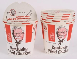 1 ORIGINAL 1960s KENTUCKY FRIED CHICKEN BUCKET LID MINT 1969 COLONEL SANDERS KFC - Picture 1 of 1