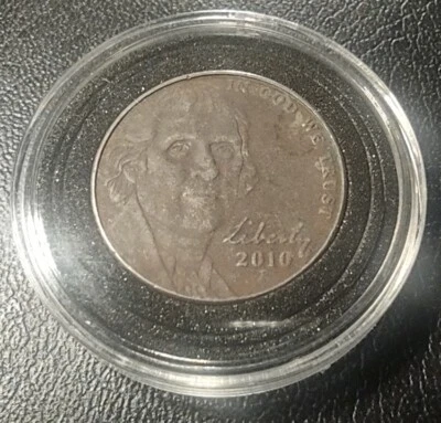 2010 P Jefferson Nickel Philadelphia Mint Improper Annealing Error Black Beauty - Image 1 of 4