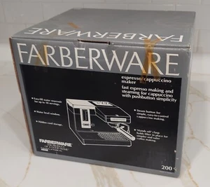 NOS! Vintage FARBERWARE Espresso Cappuccino Maker, Model 200, MINT IN BOX, NEW!! - Picture 1 of 8