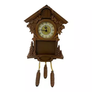 Thomas Kinkade's Timeless Moments Brown Cuckoo Clock A0189   B27 - Picture 1 of 6