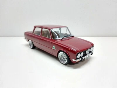 Alfa Romeo Giulia Nuova Super 1300 Tuning Rosso Dark - 1/18 Artigianale base MCG - Immagine 1 di 4