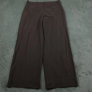 Eileen Fisher Pants Womens Medium Brown Casual Elastic Waist Wide Leg - Picture 1 of 10