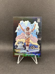 2022 Donruss Optic Joe Montana Downtown Black Pandora Prizm /25 SF 49ERS