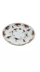 ROYAL ALBERT OLD COUNTRY ROSES 12" ROUND DIVIDED PLATTER TRAY - Picture 1 of 10