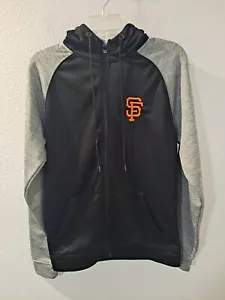 New Era San Francisco Giants Men Black Gray Terry Full-Zip Casual Hoodie Small - Picture 1 of 7